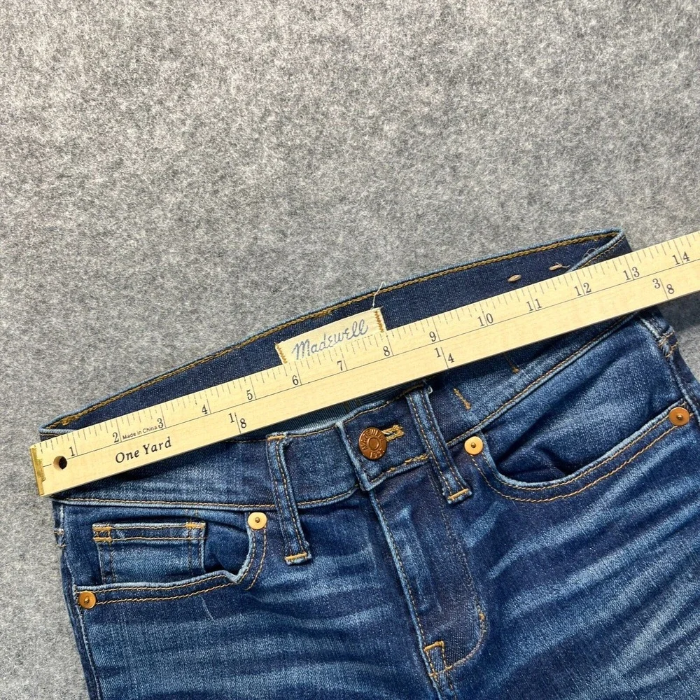 Madewell‎ Jeans Women's 26 Skinny Skinny Dark Blue Stretch Mid Rise Denim Pants